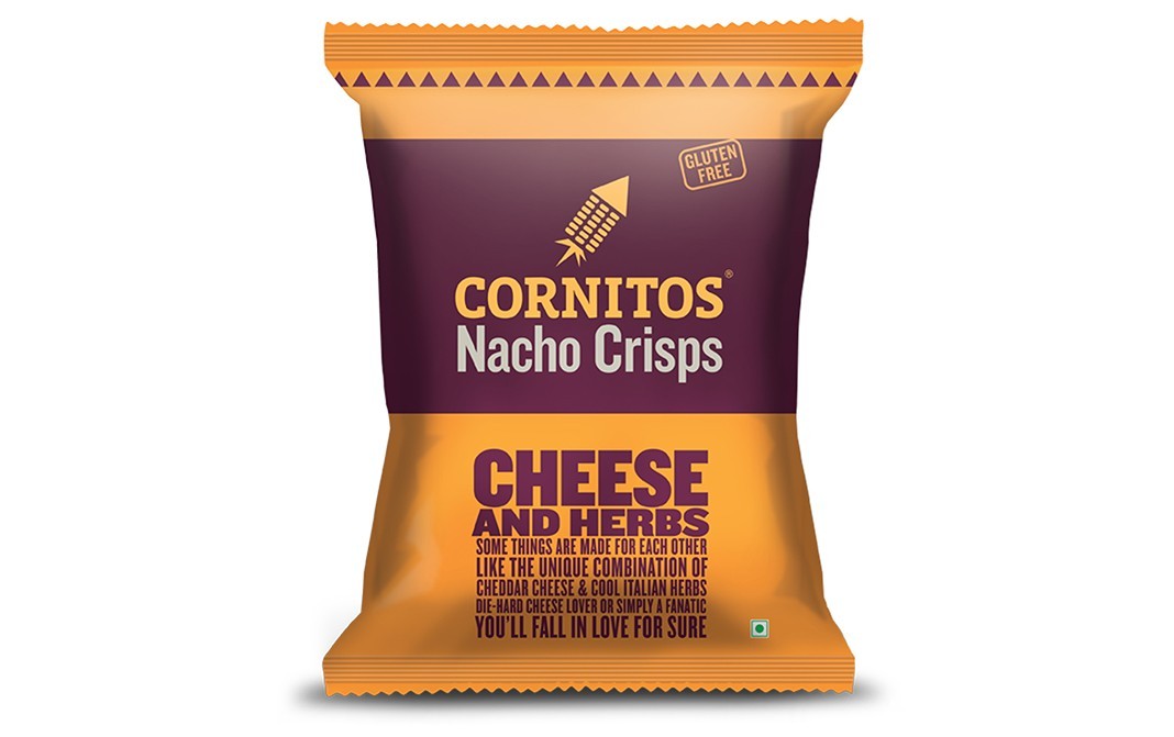Cornitos Nacho Crisps Cheese And Herbs   Pack  150 grams